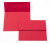 Enveloppes "Basis", Rouge 14.6 x 11.1cm (50 pièces) [EC218]