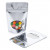 Doypack métallisé argenté avec fenêtre 10.2 x 6 x 15.2 cm (57 g) (100 Pièces) [ZBGMO2S]