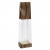 Sachets impimés avec rayures marron/crème 5.1 x 4.8 x 24.1 cm, (100 Pieces) [G1BNC]