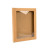 Boîte en papier kraft avec fenêtre et feuille en PET insérée, 12.5 x 1.3 x 16.8 cm (25 Pieces) [WKRG5]
