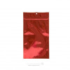 Red Metallized Hanging Zipper Barrier Bags 10.2 x 16.5 cm (100 Pieces) [HZBB5MR]