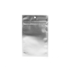 Silver Metallized Hanging Zipper Barrier Bags 10.2 x 16.5 cm (100 Pieces) [HZBB5MS]