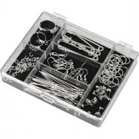 Bijoux accessoires, argenté, 1set [HOB-100210]