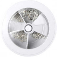 Bijoux accessoires assortiment, argenté, 1set [HOB-100245]