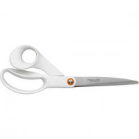 Ciseaux à usage général, L: 24 cm, blanc, pour droitiers, 1pièce [HOB-1020414]