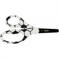 Ciseaux pour enfants, L: 13,5 cm, l: 6,5 cm, football, 1pièce [HOB-1023913]