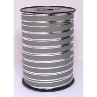 Ruban brillant avec finition Argent mat 10 mm x 225 mètres (1 pièce) [HV-PLG10SI]