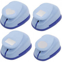 Perforatrices fantaisie pour porte-clés, dim. 35-50 mm, 4assortis [HOB-11261]