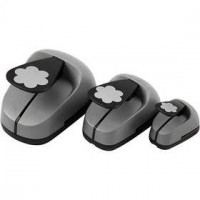 Set de perforatrices papier, dim. 25+49+75 mm, 240 gr, 3 pièces [HOB-112950]