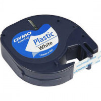 DYMO Ruban plastique, l: 12 mm, L: 4 m, blanc, 4m [HOB-11533]