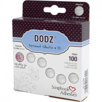 DODZ points autocollants 3D, d: 12 mm, épaisseur 2 mm, Grand, 100pièces [HOB-11568]