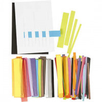 Set de quilling, l: 10+15+25+35 mm, L: 21 cm, 1 Pq. [HOB-11720]