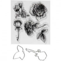 Tampons transparents, gabarits de coupe, dim. 4-6,5 cm, 1 Pq. [HOB-117483]