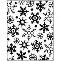 Matrice de gaufrage, d: 11x14 cm, épaisseur 2 mm, flocon de neige, 1pièce [HOB-11751]