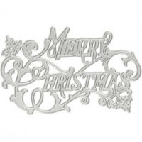 Matrice de découpe, d: 11,5x7,2 cm, Merry Christmas, 1pièce [HOB-11755]