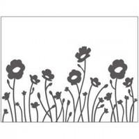 Gabarit d'embossage, dim. 11x14 cm, épaisseur 2 mm, Fleurs, 1pièce [HOB-11764]