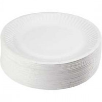Assiettes en carton, d: 15 cm, 100pièces [HOB-13202]
