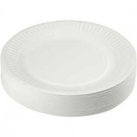 Assiettes en carton, d: 18 cm, 100pièces [HOB-13204]