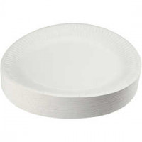 Assiettes en carton, d: 23 cm, 100pièces [HOB-13206]