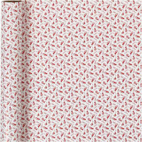 Papier cadeau, l: 70 cm, 80 gr, 4 m, blanc, rouge [HOB-190120]