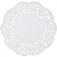 Napperons en papier, d: 11 cm, rond, 30pièces [HOB-20984]