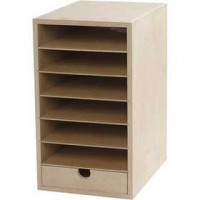 Rangement pour papier, A5 148x210 mm, profondeur 24,5 cm, MDF, 1pièce [HOB-21005]