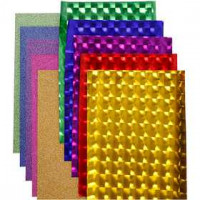 Film pailleté 3D - Assortiment, l: 35 cm, épaisseur 30+110 microns, Couleurs assorties, 10x2m [HOB-21059]