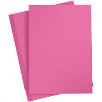 Carton coloré, A4 210x297 mm,  180 gr, rose, 20flles [HOB-211046]