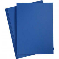 Carte coloré, A4 210x297 mm,  180 gr, bleu nuit, 20flles [HOB-211066]