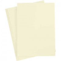Papier cartonné, A4 210x297 mm, 210 gr, 10 flles, jaune pastel [HOB-21180]