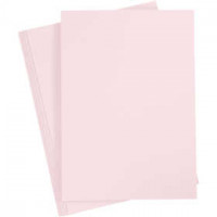 Papier cartonné, A4 210x297 mm, 210 gr, 10 flles, rose clair [HOB-21181]