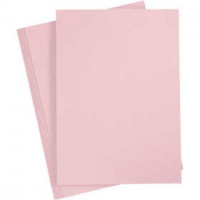 Papier cartonné, A4 210x297 mm, 210 gr, 10 flles, rose [HOB-21182]