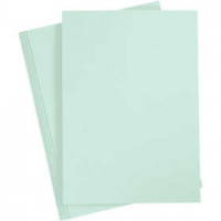 Papier cartonné, A4 210x297 mm, 210 gr, 10 flles, vert pastel [HOB-21184]