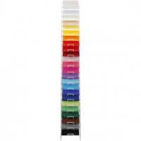 Papier cartonné Colortime Creativ, A4 210x297 mm, h: 1700 mm, Couleurs assorties, présentoir inclus - 24 étagères, 24x100flles, profondeur 540 mm [HOB-214173]