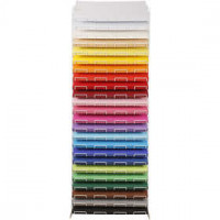 Papier cartonné Colortime Creativ, A2 420x594 mm, h: 1700 mm, Couleurs assorties, Présentoir inclus - 24 étagères, 24x100flles, profondeur 540 mm [HOB-214183]