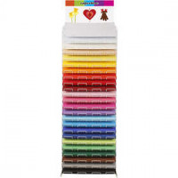Papier cartonné coloré, A2 420x594 cm,  180 gr, présentoir exclu, 24x100flles [HOB-21418]