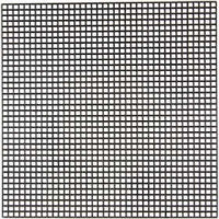 Plastique point de croix, dim. 14x14 cm, la taille du trou 3x3 mm, noir, 5flles [HOB-219440]