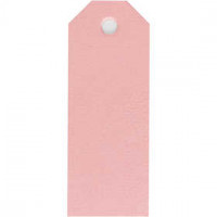 Manila Tags, size 3x8 cm, 220 g, 20 pcs, light red [HOB-234019]