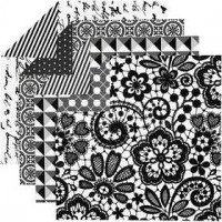 Papier origami, feuille 15x15 cm,  80 gr, 50flles. ass. [HOB-25671]
