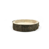 Base en bois Ø ±29 h.13 cm avec pied de metal [IFS-29631]