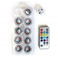 LED aquatiques multi-couleurs par 10 + moniteur [IFS-30138]