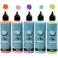 3D Liner - Assortiment, 5x100 ml, couleurs transparentes [HOB-30386]