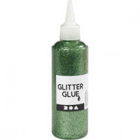 Glitter Glue, 118 ml, green [HOB-31824]