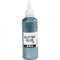 Glitter Glue, 118 ml, light blue [HOB-31826]