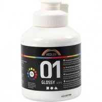 Peinture acrylique A-Color, blanc, 01 - Brillante, 500ml [HOB-32002]