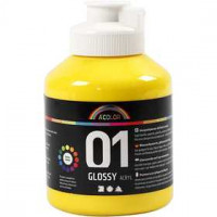 Peinture A-Color, jaune primaire, 01 - Brillante, 500ml [HOB-32006]