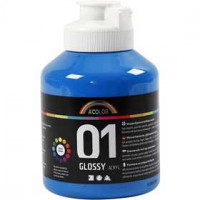 Peinture A-Color, bleu primaire, 01 - Brillante, 500ml [HOB-32008]