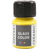 Peinture céramique, jaune citron, 35ml [HOB-33357]