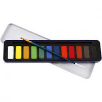 Set de peinture Aquarelle, dim. 12x30 mm, Couleurs assorties, 1Pq. [HOB-34236]