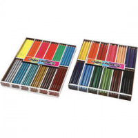 Crayons de couleur Colortime , mine: 4+5 mm, Couleurs assorties, 288pièces [HOB-38075]